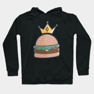 Royal Cheeseburger With Cheese, Tomato, Lettuce and a Crown Hoodie